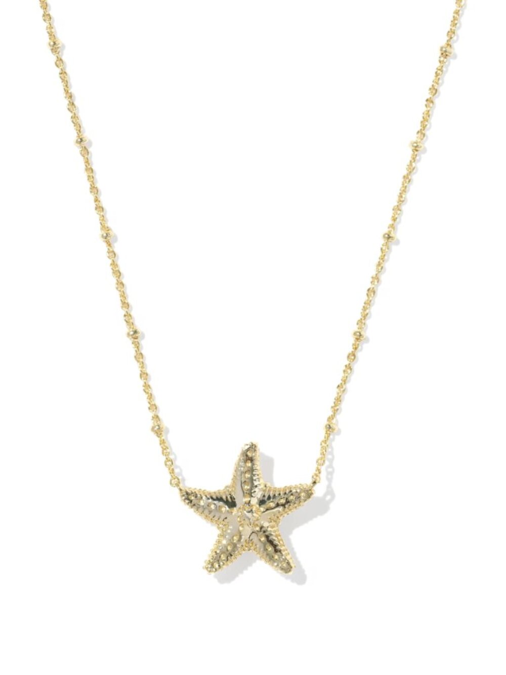 Kendra Scott Parker Starfish Gold Short Pendant Necklace - Picture 3 of 6
